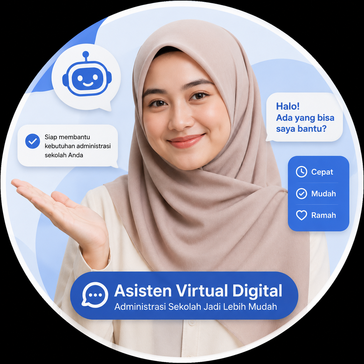 Asisten virtual sekolah